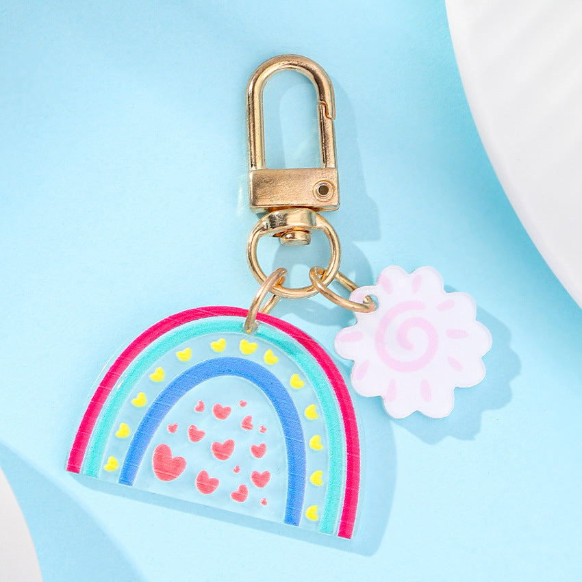 Wholesale Metal Rainbow Bridge Keychain